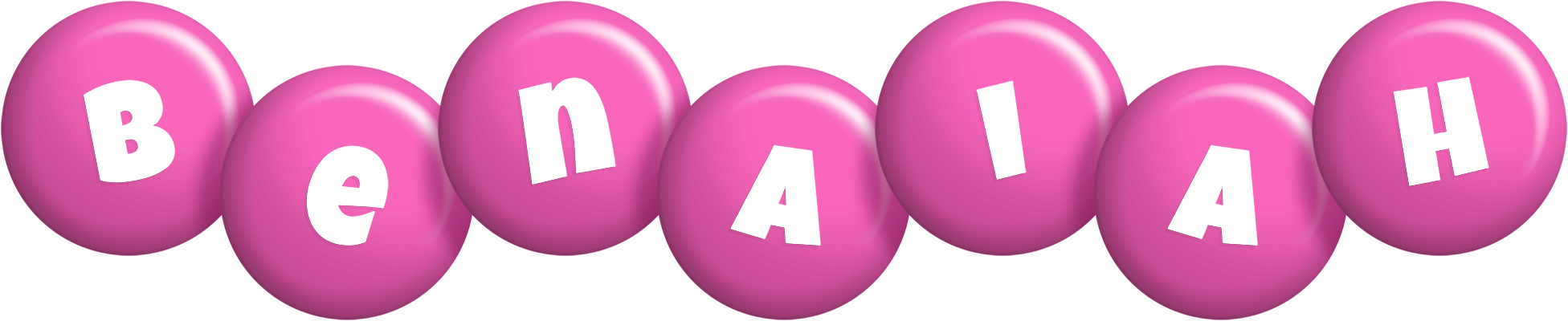 Benaiah candy-pink logo