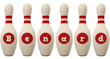 Benard bowling-pin logo