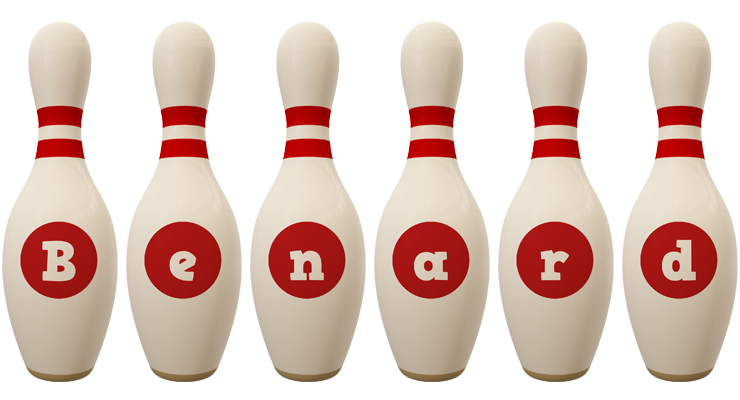 Benard bowling-pin logo