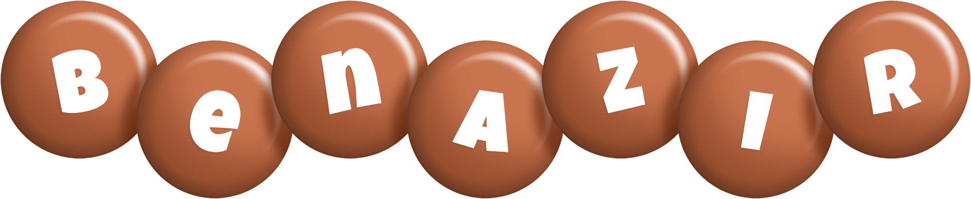 Benazir candy-brown logo