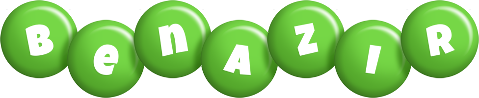 Benazir candy-green logo