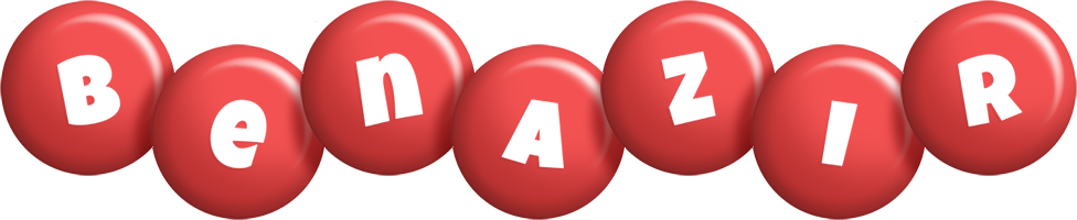 Benazir candy-red logo