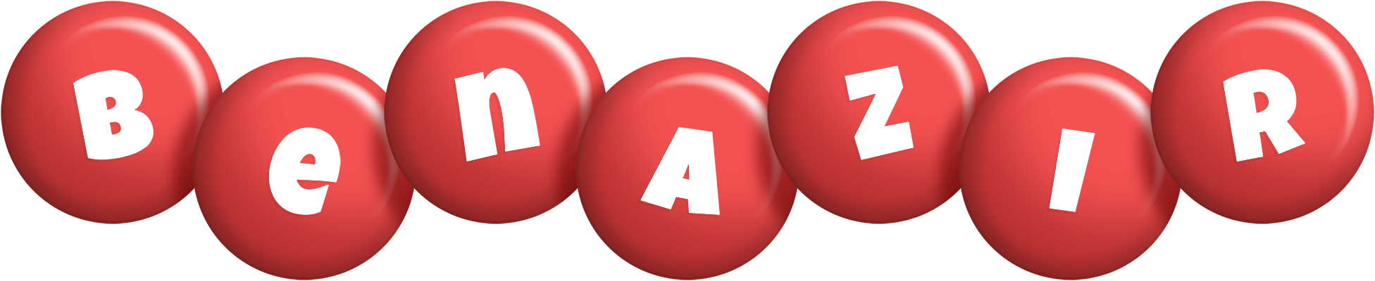 Benazir candy-red logo