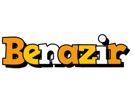 Benazir cartoon logo