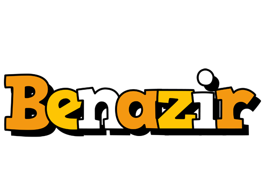 Benazir cartoon logo