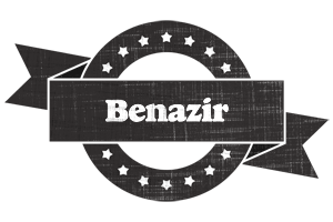 Benazir grunge logo