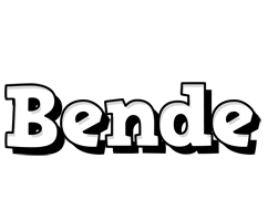 Bende snowing logo