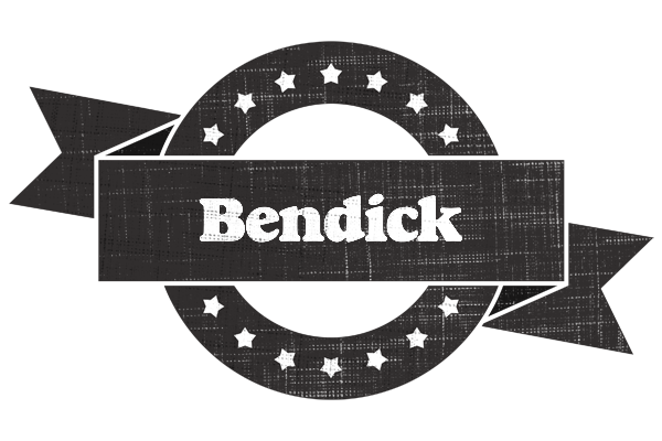 Bendick grunge logo