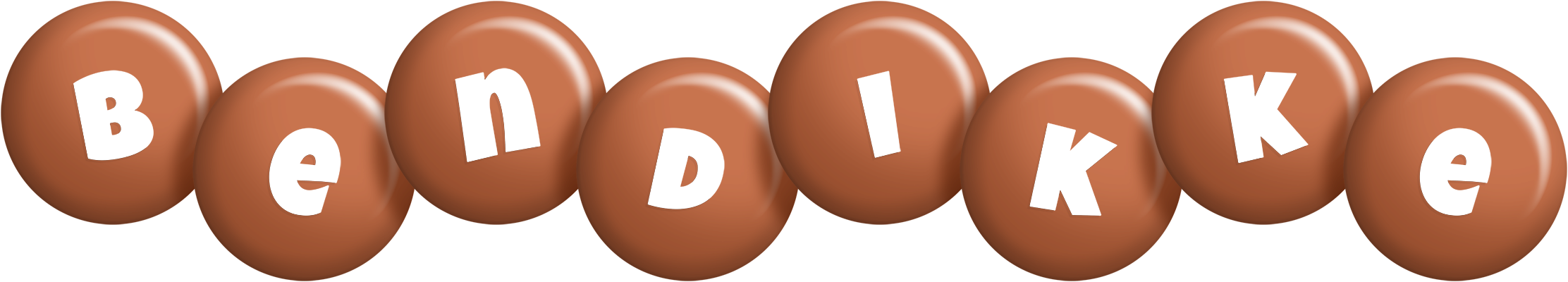 Bendikke candy-brown logo