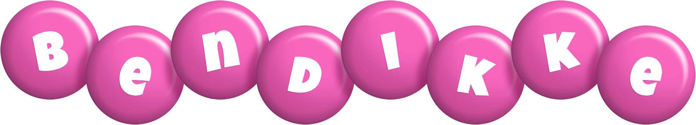 Bendikke candy-pink logo