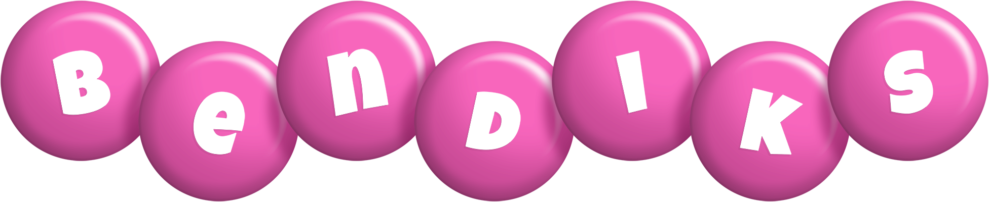 Bendiks candy-pink logo