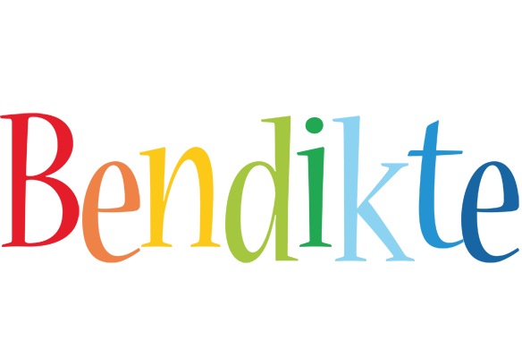 Bendikte birthday logo