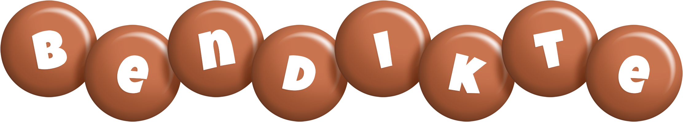 Bendikte candy-brown logo