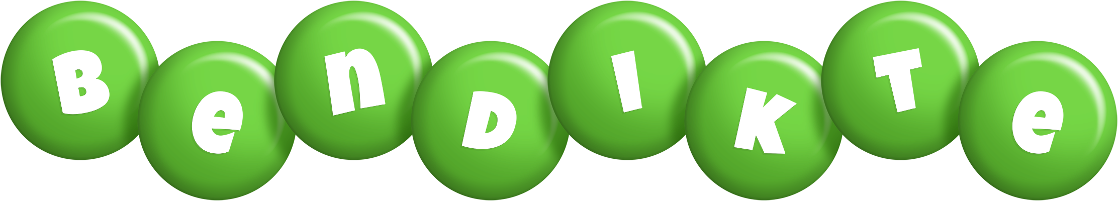 Bendikte candy-green logo