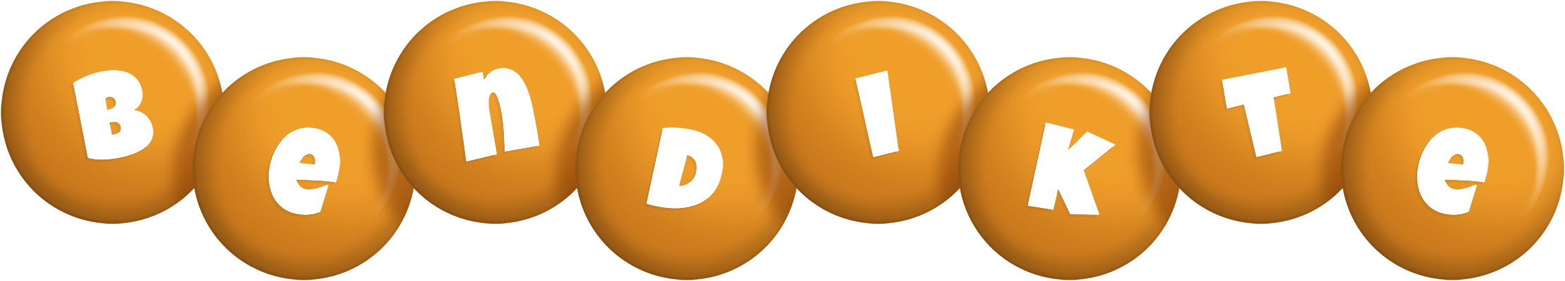 Bendikte candy-orange logo