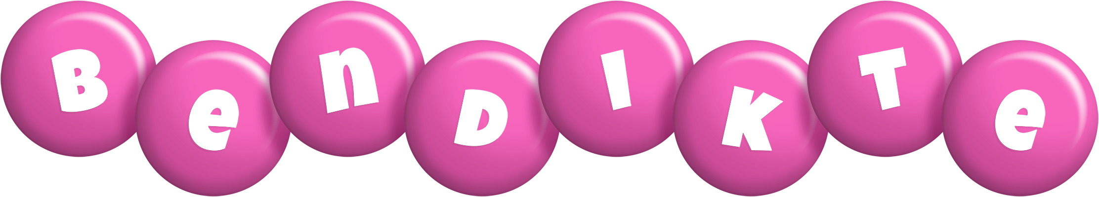 Bendikte candy-pink logo