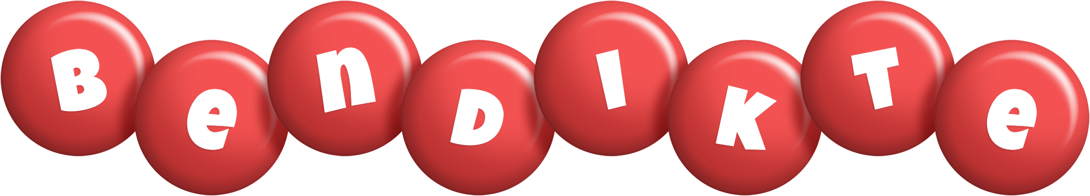 Bendikte candy-red logo