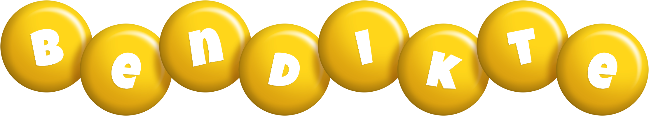 Bendikte candy-yellow logo