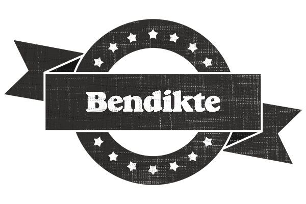 Bendikte grunge logo
