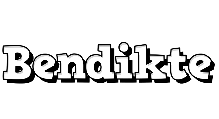 Bendikte snowing logo
