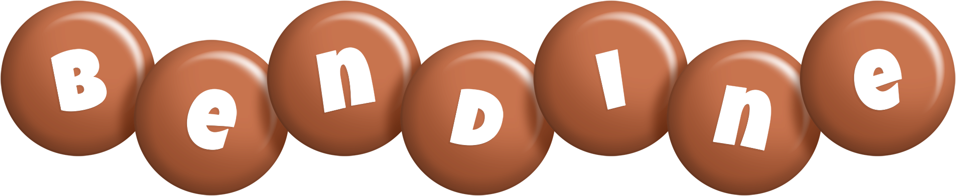 Bendine candy-brown logo