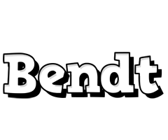 Bendt snowing logo