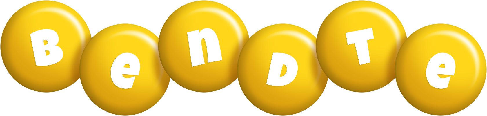 Bendte candy-yellow logo