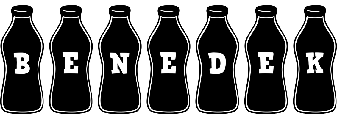 Benedek bottle logo
