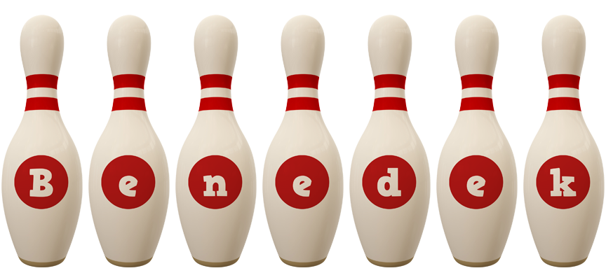 Benedek bowling-pin logo