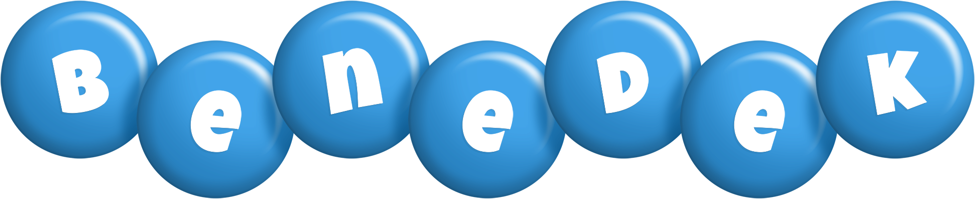 Benedek candy-blue logo