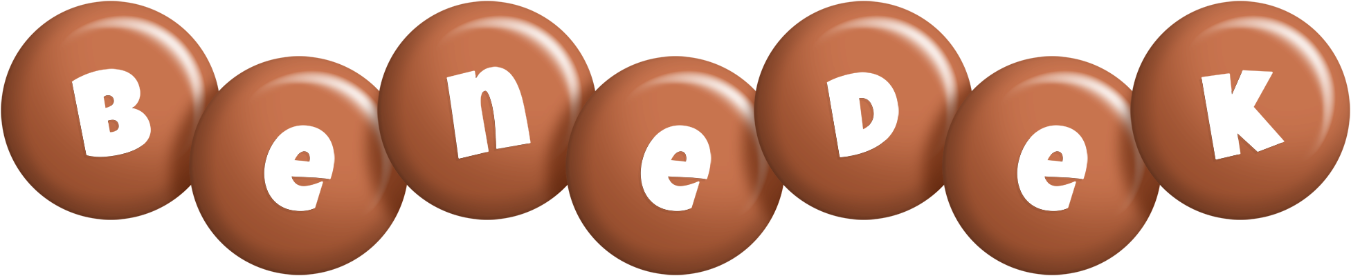 Benedek candy-brown logo