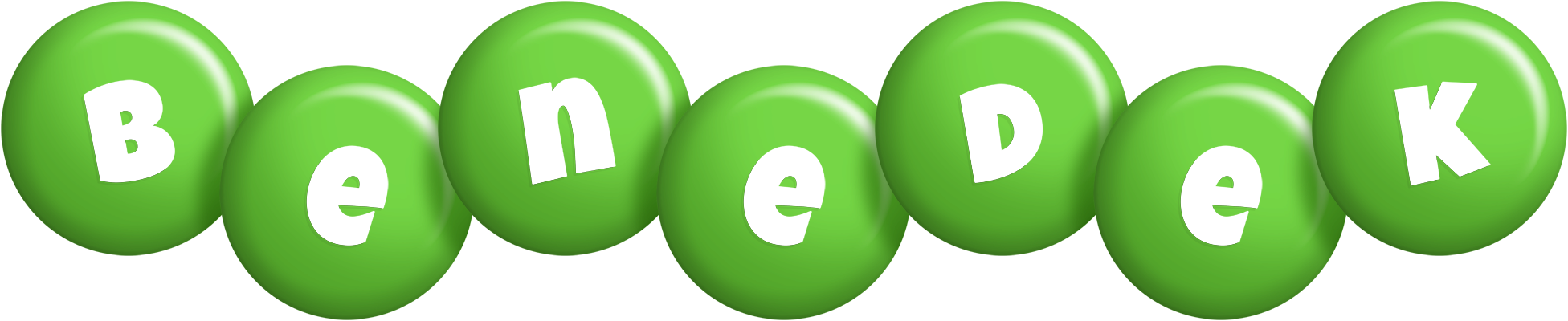 Benedek candy-green logo