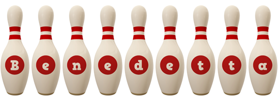 Benedetta bowling-pin logo