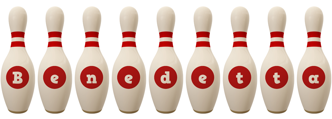 Benedetta bowling-pin logo