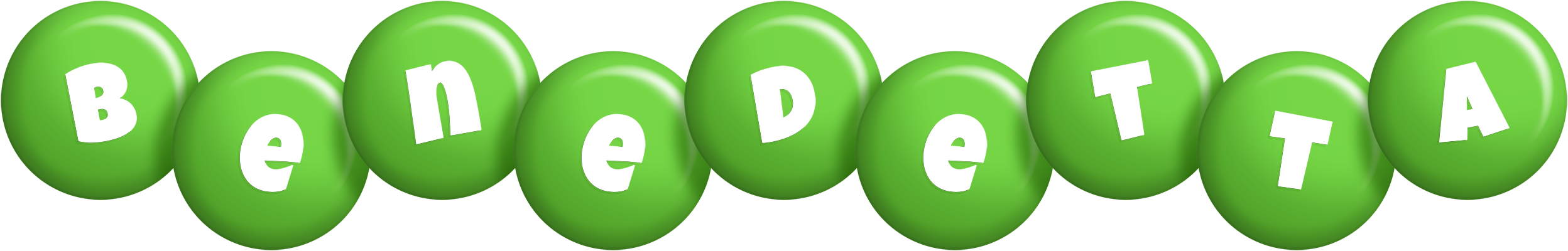 Benedetta candy-green logo