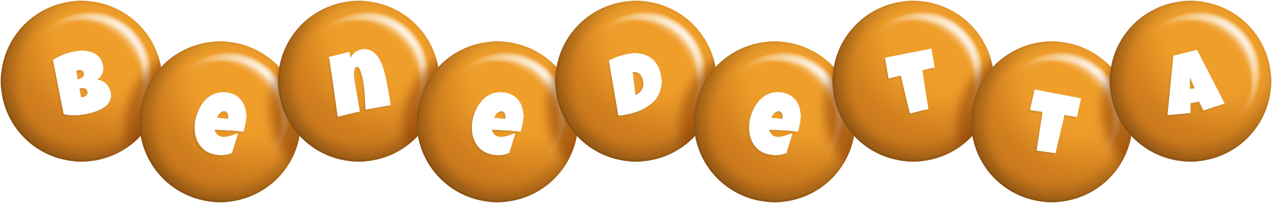 Benedetta candy-orange logo