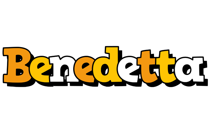 Benedetta cartoon logo