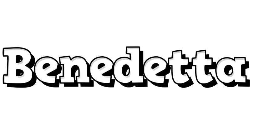 Benedetta snowing logo