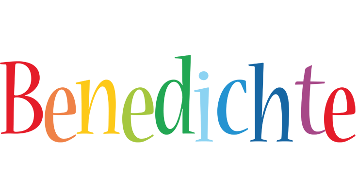 Benedichte birthday logo