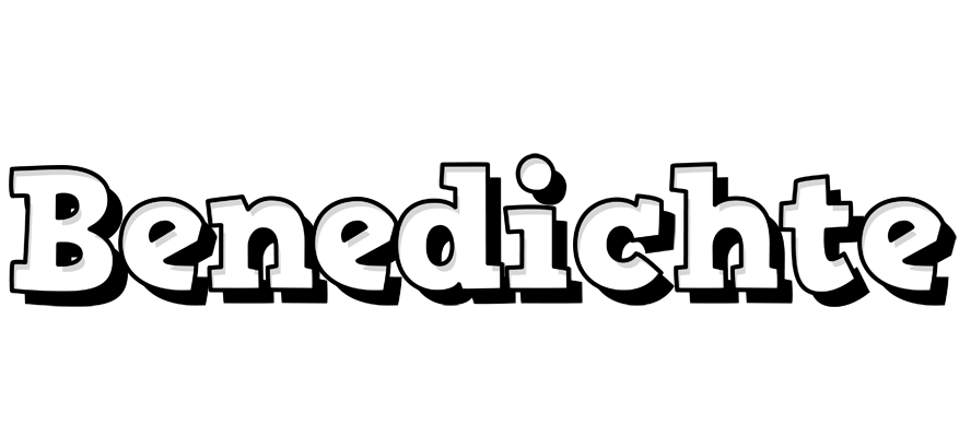 Benedichte snowing logo