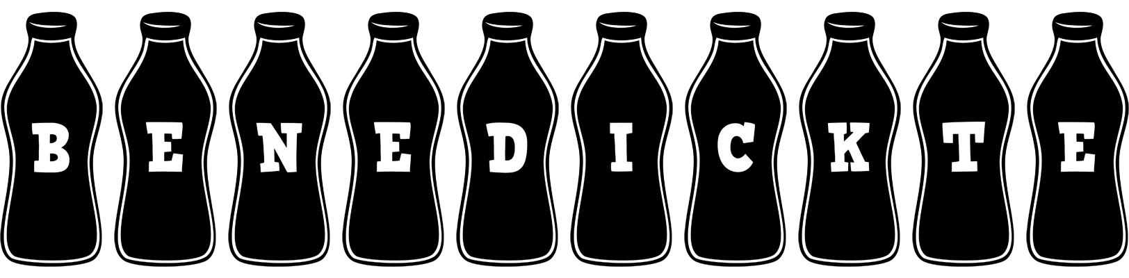 Benedickte bottle logo