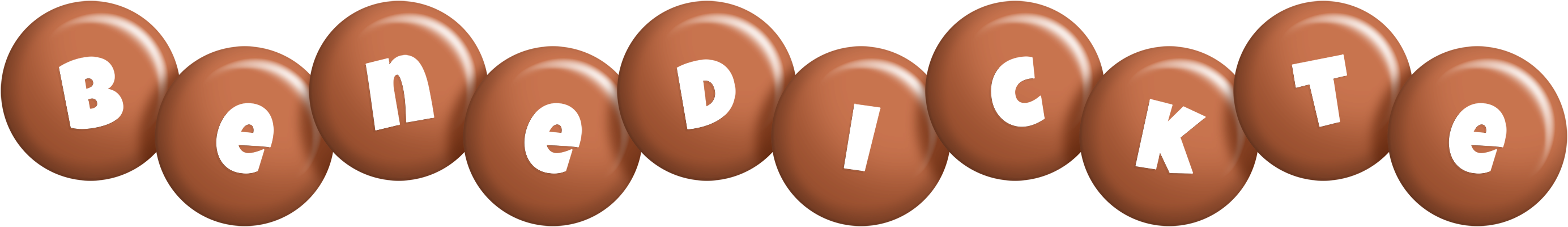 Benedickte candy-brown logo