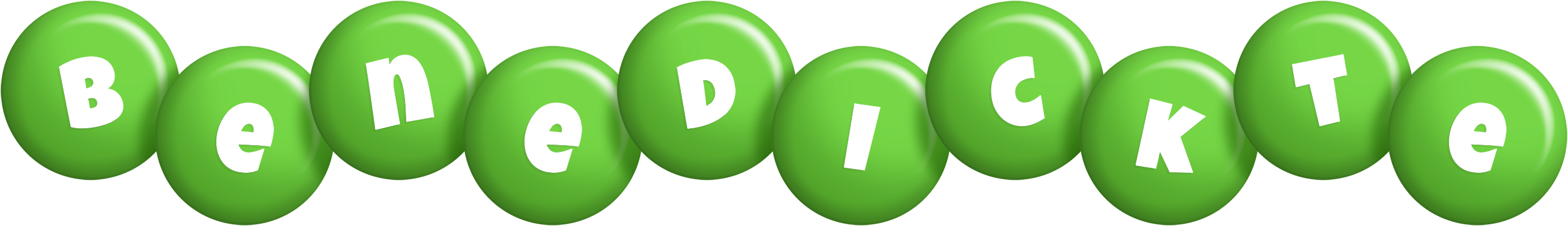 Benedickte candy-green logo