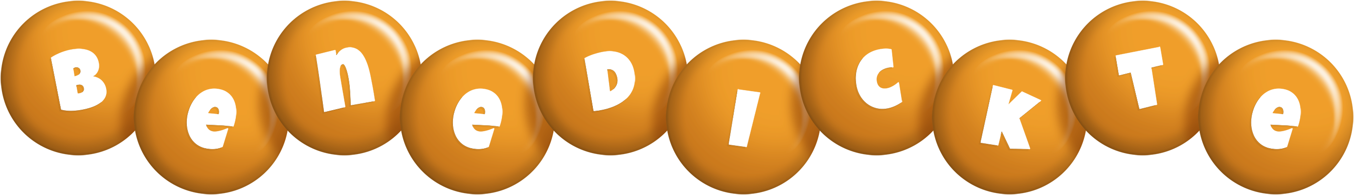 Benedickte candy-orange logo