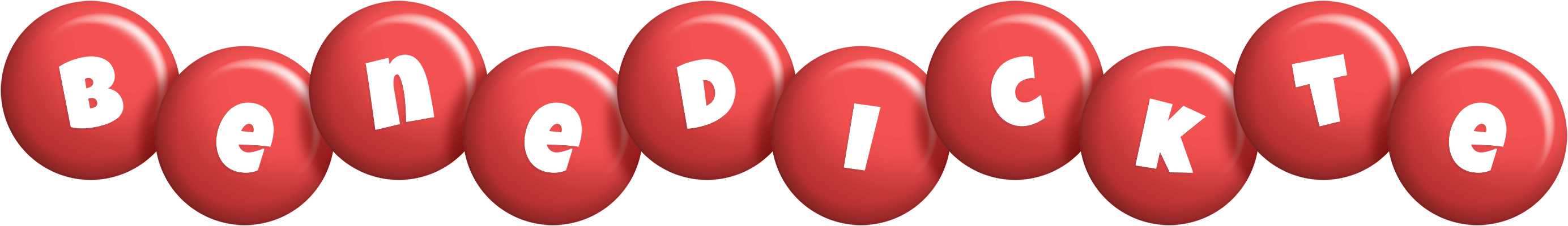 Benedickte candy-red logo