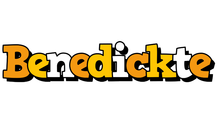 Benedickte cartoon logo