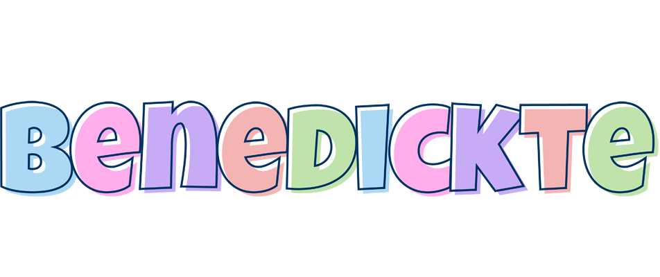 Benedickte pastel logo