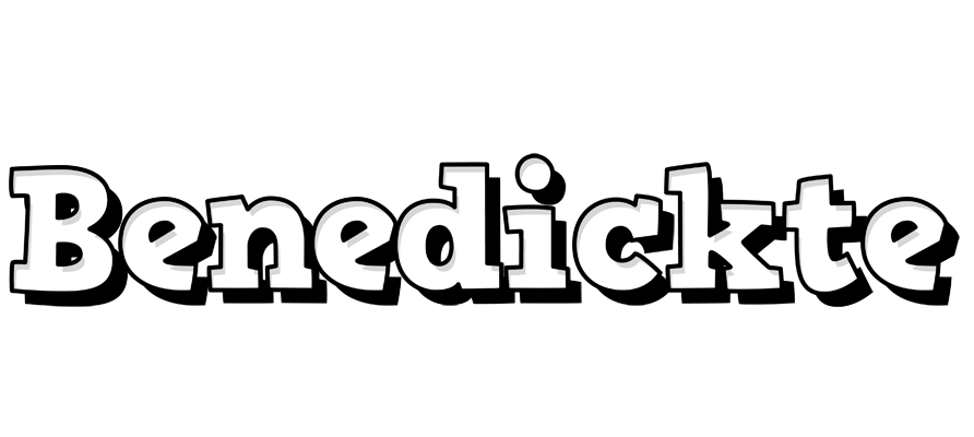 Benedickte snowing logo