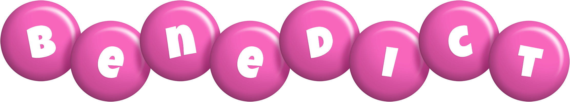 Benedict candy-pink logo