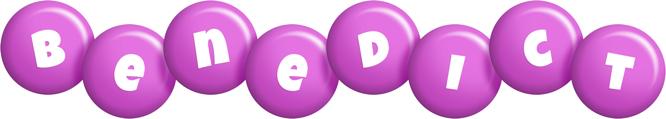 Benedict candy-purple logo